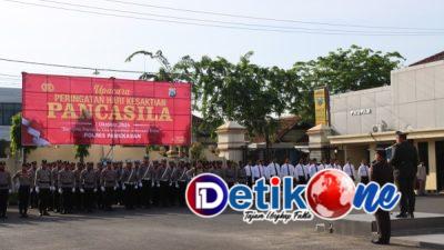 Polres Pamekasan Gelar Upacara Hari Kesaktian Pancasila, “Bersama Pancasila Kita Wujudkan Indonesia Emas”