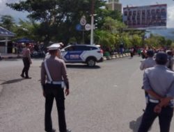 Polres Buol Terjunkan Personil Amankan Karnaval HUT Daerah Buol Ke-24 Tahun
