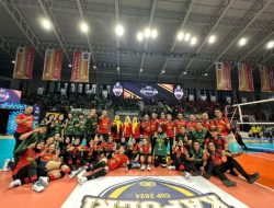Tim Voli Putra-Putri Polda Jatim Melaju ke Final Kapolri Cup 2024 Setelah Kalahkan Polda Kalsel