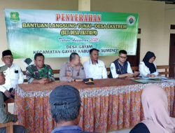 Kapolsek Sapudi, AKP Siswantoro Hadiri Pencairan BLT DD di Desa Gayam