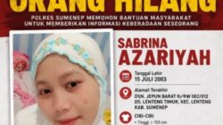 Tinggalkan Rumah Sejak Kamis Siang, Sabrina Azariyah Masih Dalam Pencarian