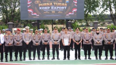 Polresta Sumenep Gelar Upacara Purna Tugas dan Kenaikan Pangkat Pengabdian