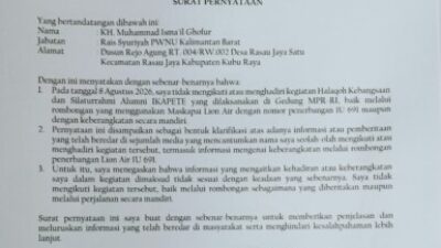 Tanggapi Informasi yang Beredar, Dua Tokoh NU Kalbar Tegaskan Tidak Hadiri Pertemuan di Jakarta