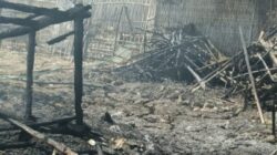 Kebakaran Hebat di Raas Sumenep, Dua Rumah dan Satu Warung Milik Warga Ludes